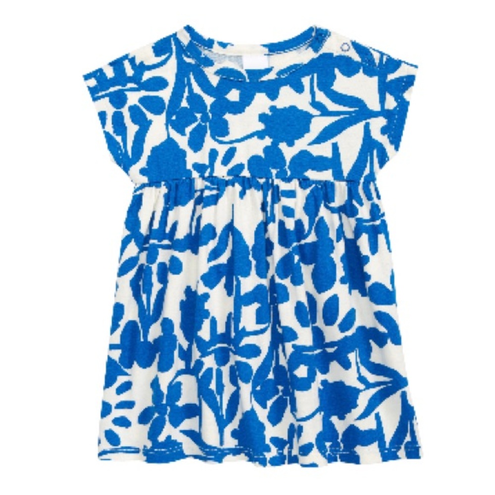 Nordstrom Christina Martinez 3m baby girl white and blue colored dress